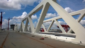 Constructie nieuwe Botlekbrug